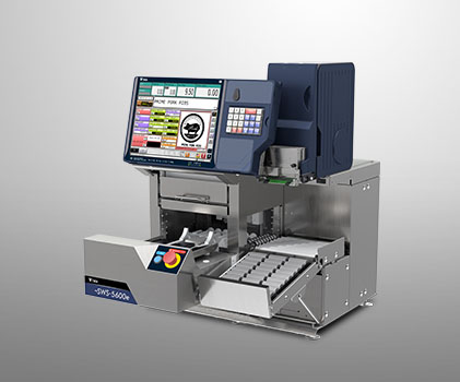 SWS-5600E Label Printing Scale with a display screen and weighing platform